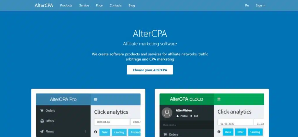 AlterCPA website