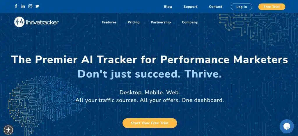ThriveTracker website